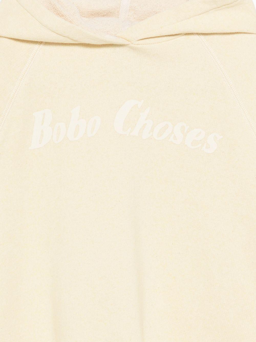 Felpa per bambino Bobo Choses gialla con logo sul davanti B126AC055 721 BOBO CHOSES KIDS