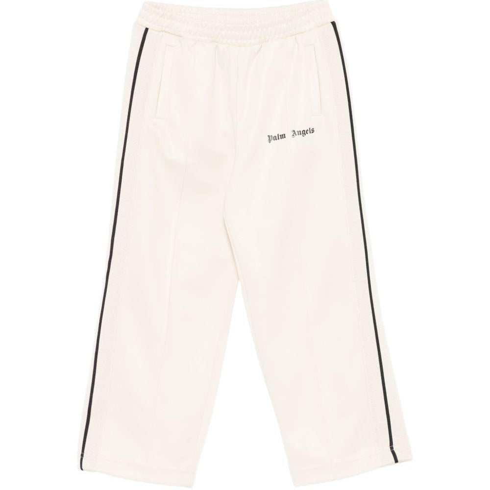 Pantatuta Palm Angels Kids bianco crema con stampa del logo sul davanti PBCJ002S26FAB001 092 PALM ANGELS KIDS