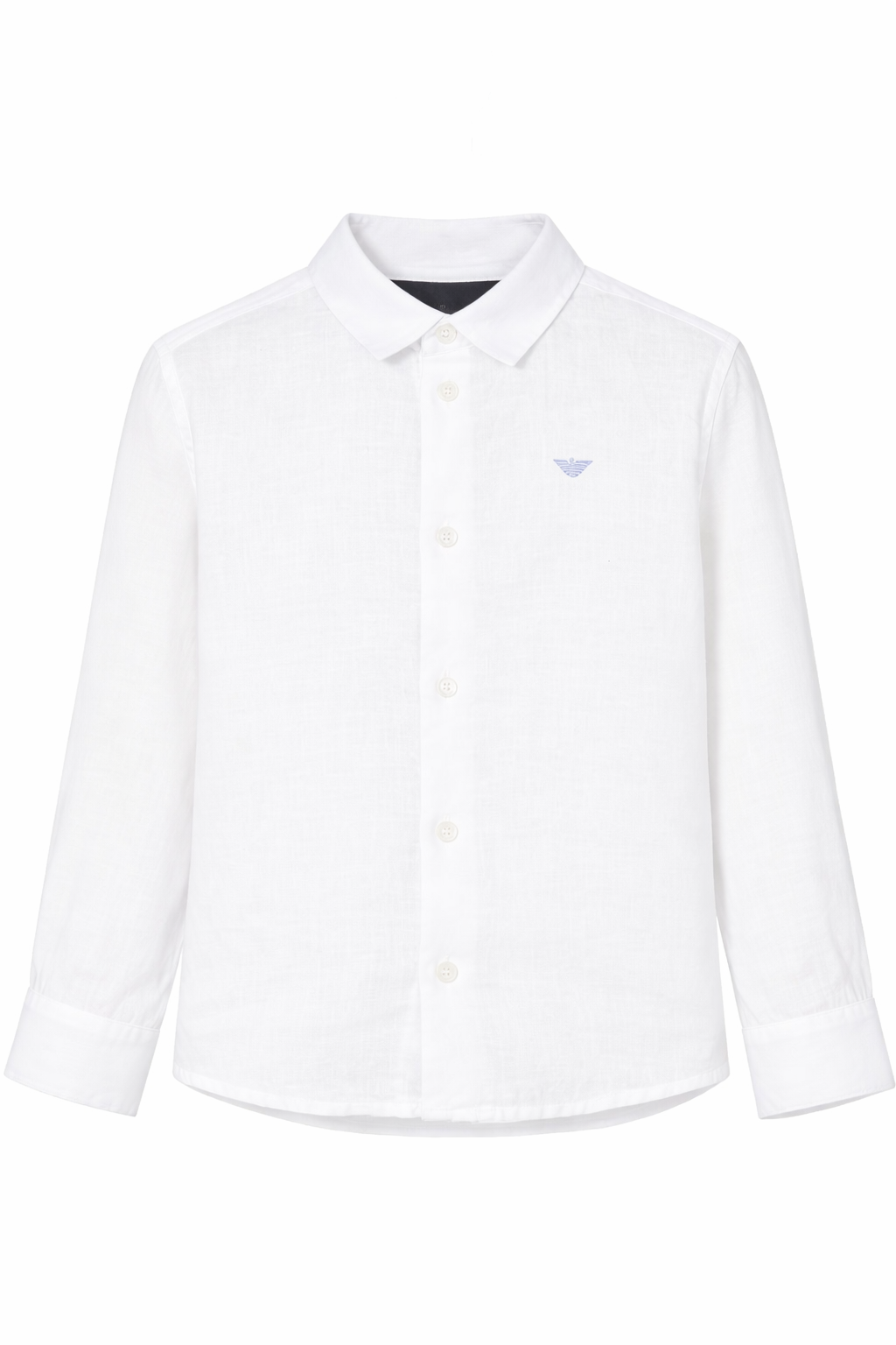 Camicia per bambino Emporio Armani Kids bianca in lino 8N4CJ9 3NEEZ 0100 EMPORIO ARMANI KIDS
