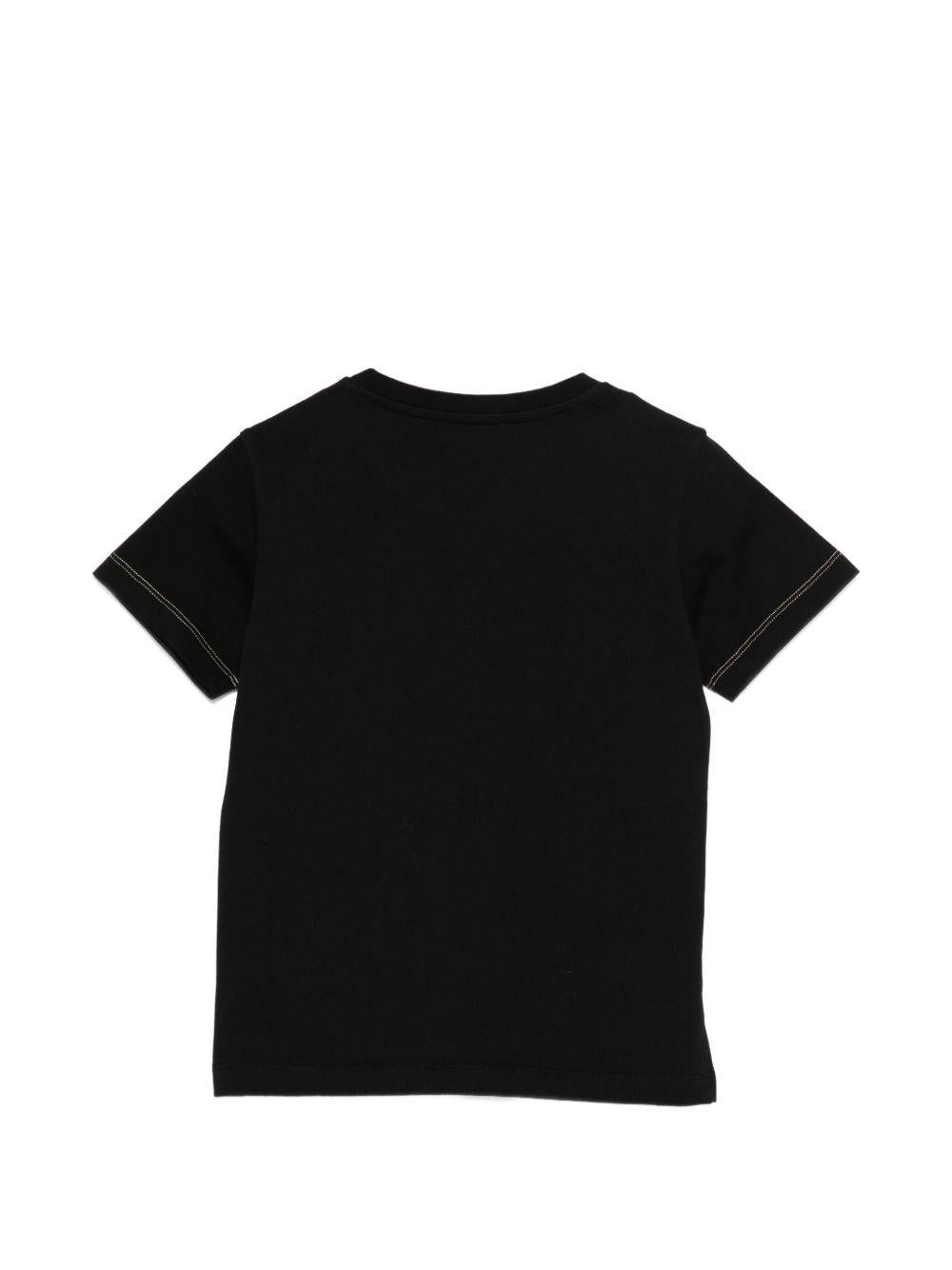 T-shirt per bambino Missoni Kids nera con logo sul davanti MY8P51 Z3672 930 MISSONI KIDS