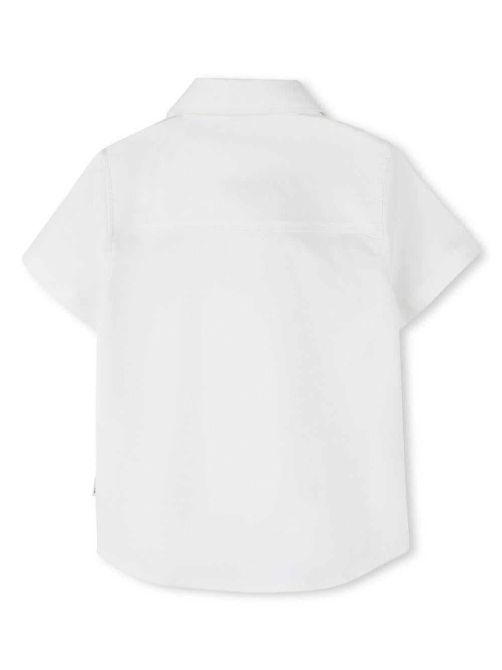 Camicia con ricamo per neonato BOSS Kidswear bianco con colletto classico J53161 10P BOSS KIDS