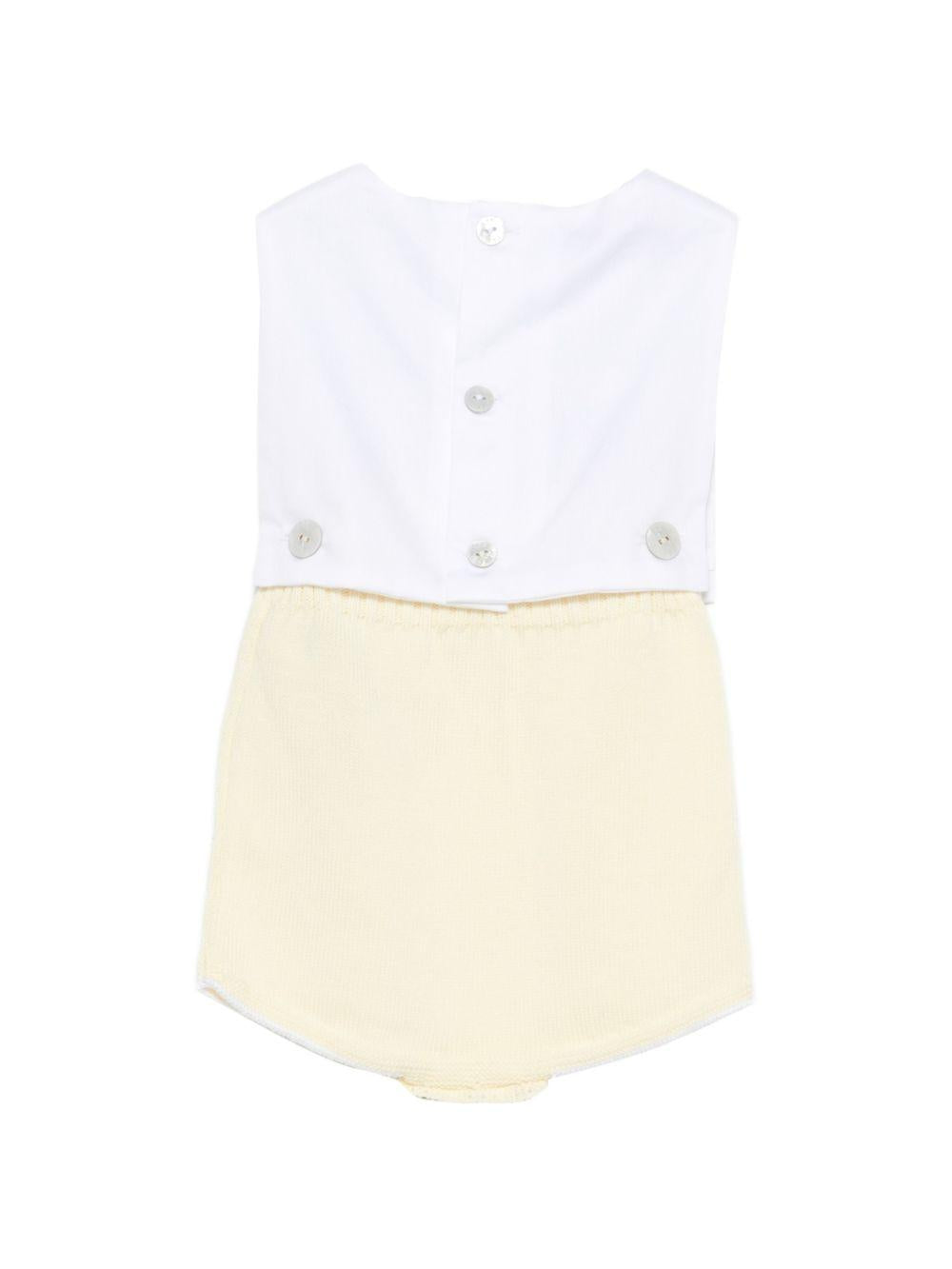 Body per neonata Paz Rodriguez bianco con dettagli a pois 022-123500 0501 PaZ RODRIGUEZ KIDS