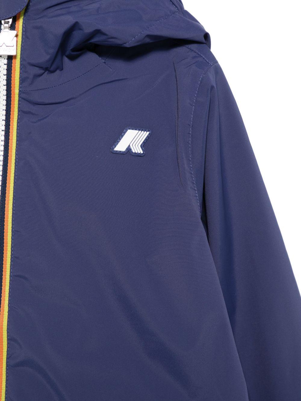 P. Jack Stretch per bambino K-WAY Kids blu con logo applicato K41335W B67 K-WAY KIDS