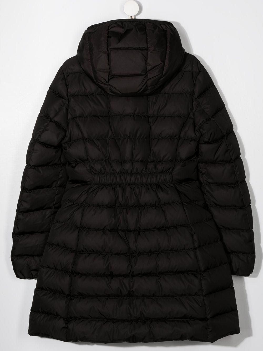 Piumino lungo per bambina Moncler Enfant nero con cappuccio K29541C5021054155 999 MONCLER ENFANT