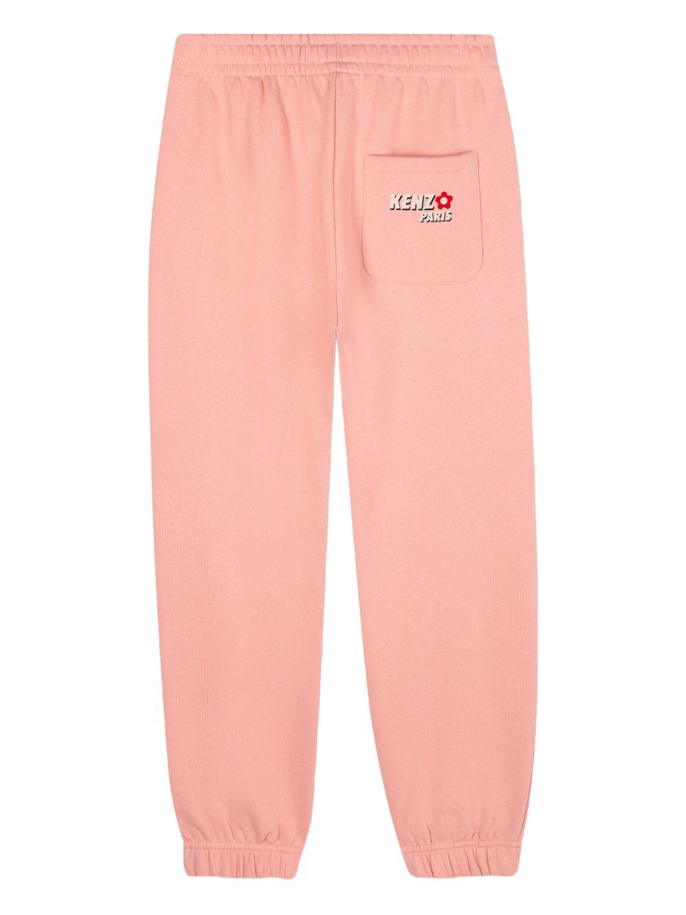 Joggers per bambina Kenzo Kids rosa con vita elasticizzata K61330 47H KENZO KIDS