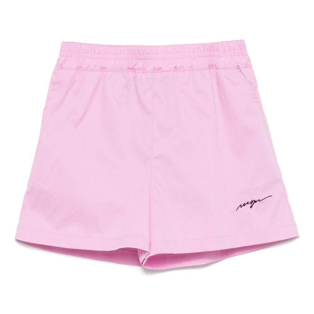 Shorts sportivi con logo per bambina MSGM Kids rosa con due tasche laterali S5MSJGSH270 MS003 MSGM KIDS