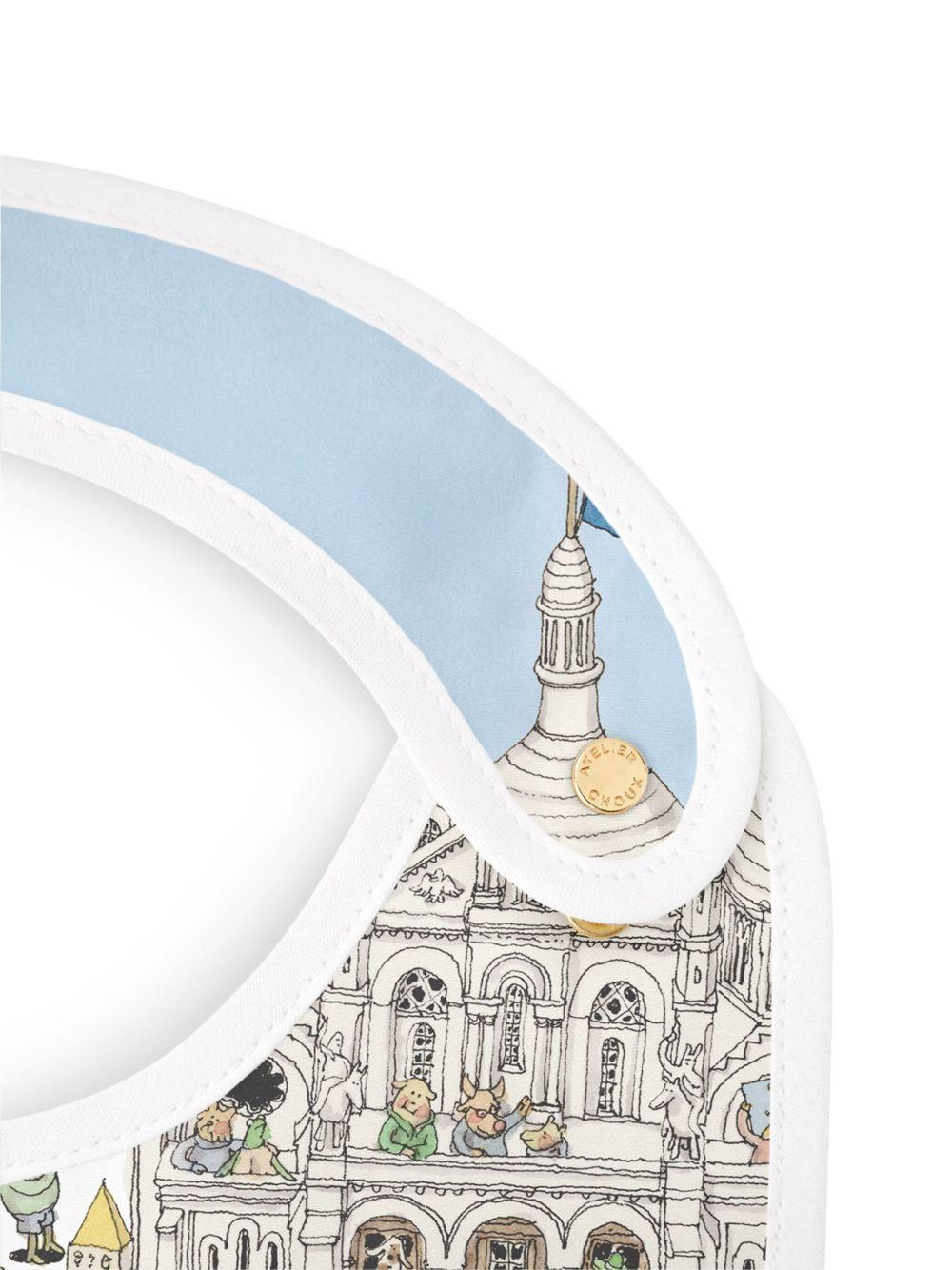Bavaglino per neonati Atelier Choux multicolore con stampa Paris BI-CS-PAR I-U ATELIER CHOUX PARIS