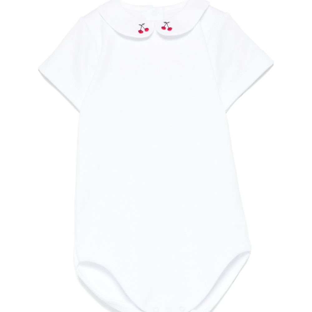 Body per neonata Mariella Ferrari bianco con stampa ciliegie CAY23 ROSSO MARIELLA FERRARI KIDS