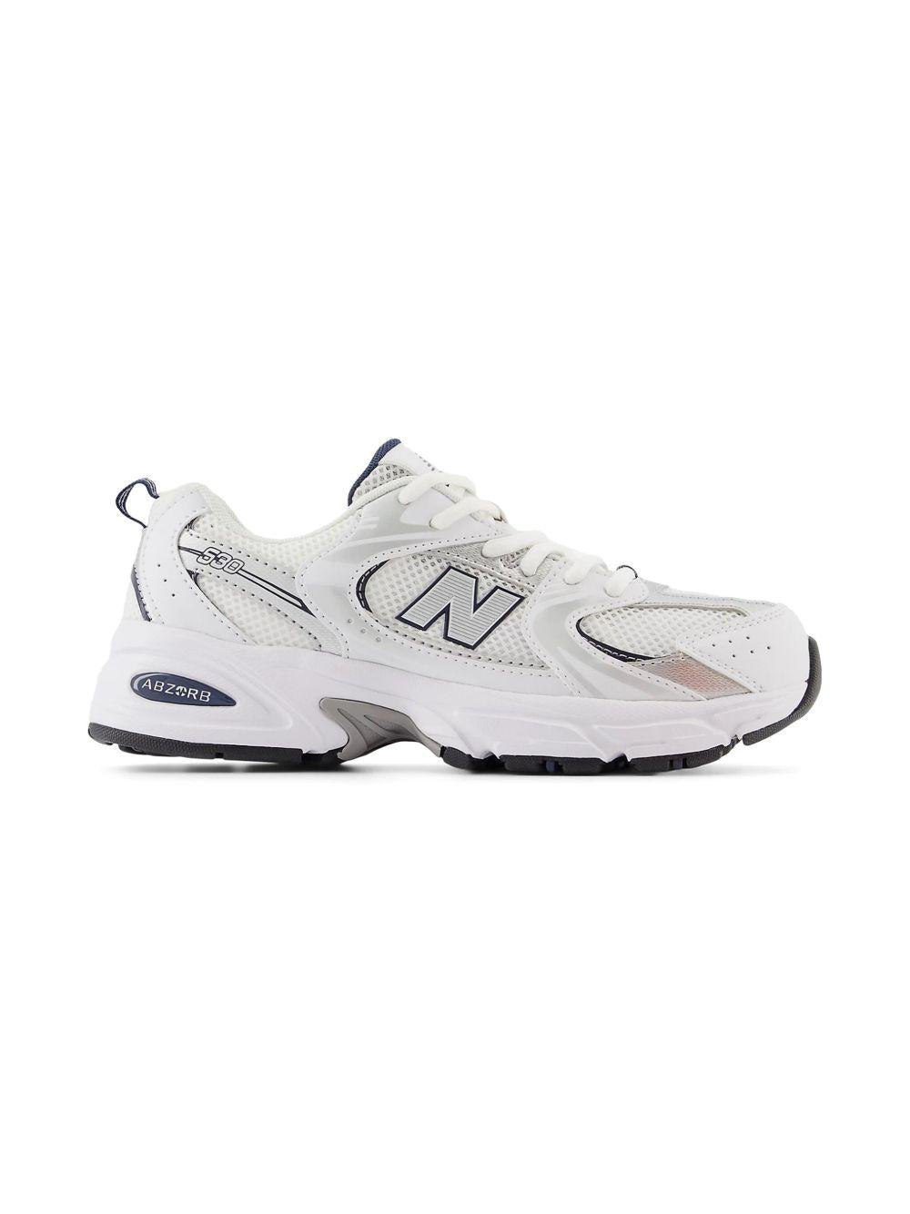 Sneakers 530 per bambini New Balance Kids bianche con inserti in rete GR530 SB1 NEW BALANCE KIDS
