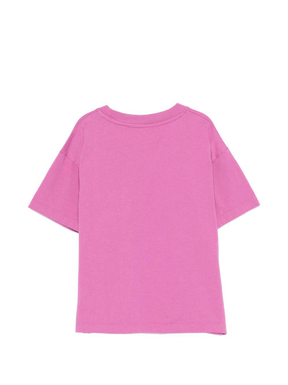 T-shirt per bambina Bobo Choses rosa con logo sul davanti B126AC007 511 BOBO CHOSES KIDS