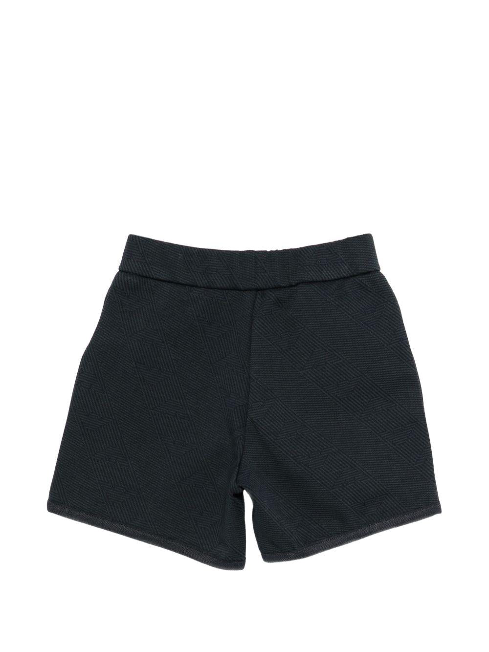 Shorts per neonato Emporio Armani Kids blu con logo aquila sul davanti EB001121 AF20698 UB118 EMPORIO ARMANI KIDS