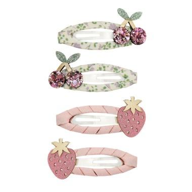 Set di quattro mollette per bambina Mimi & Lula multicolore a forma di frutta 182039-23 SUMMER FRUIT MIMI & LULA KIDS