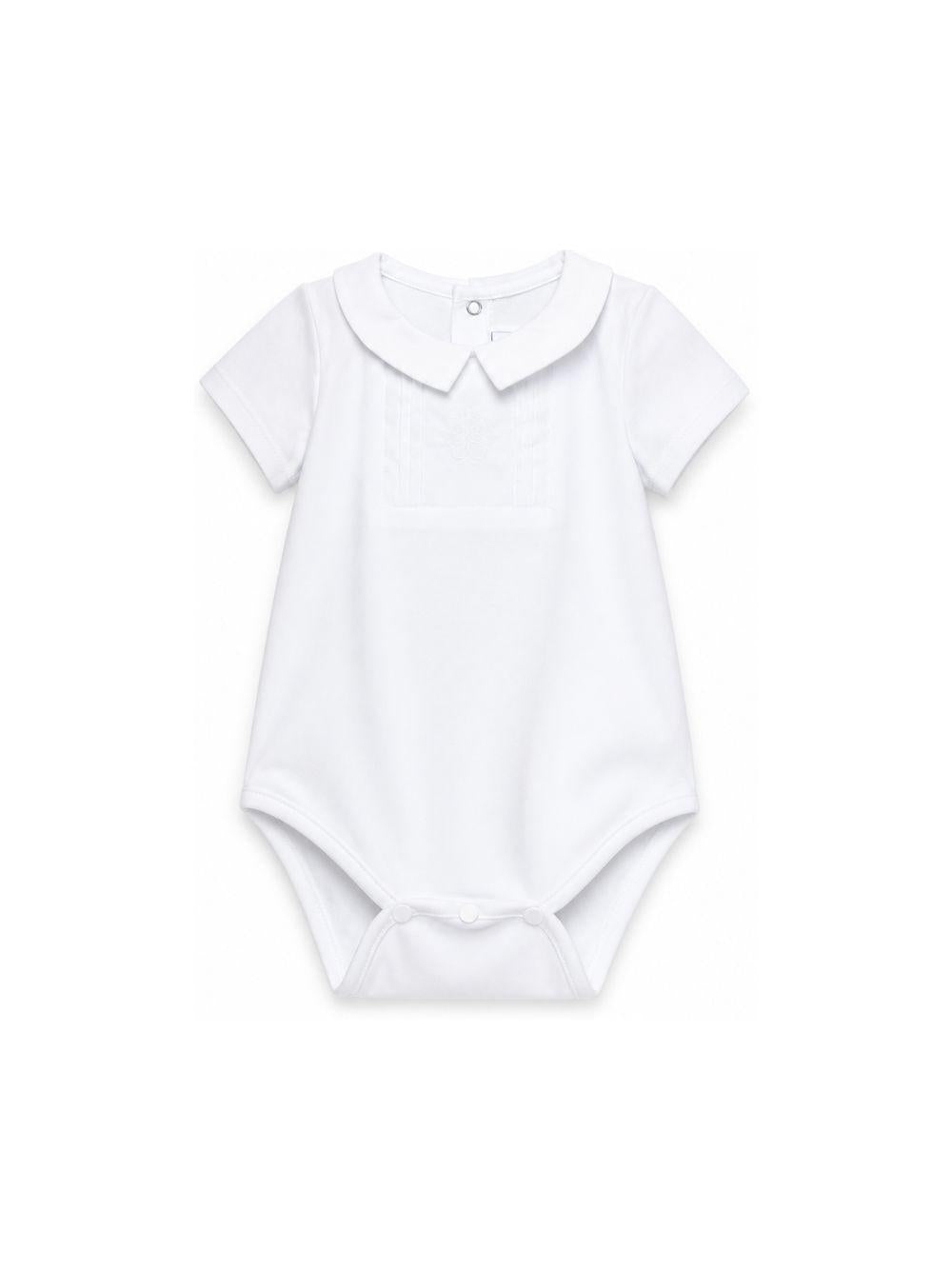 Tutina per neonati Tartine Et Chocolat bianca con colletto a punta CC11021 01 TArtine & Chocolat KIDS