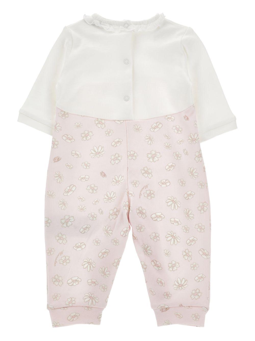 Tutina per neonata Monnalisa rosa con stampa coniglietti 35G206 7000 0190 MONNALISA KIDS