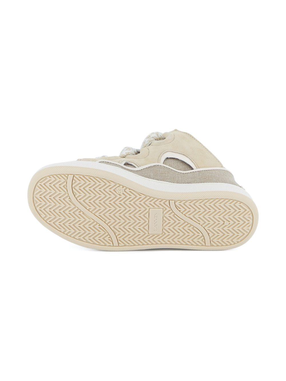 Sneakers per bambina Lanvin beige in pizzo N30329 P82 LANVIN KIDS