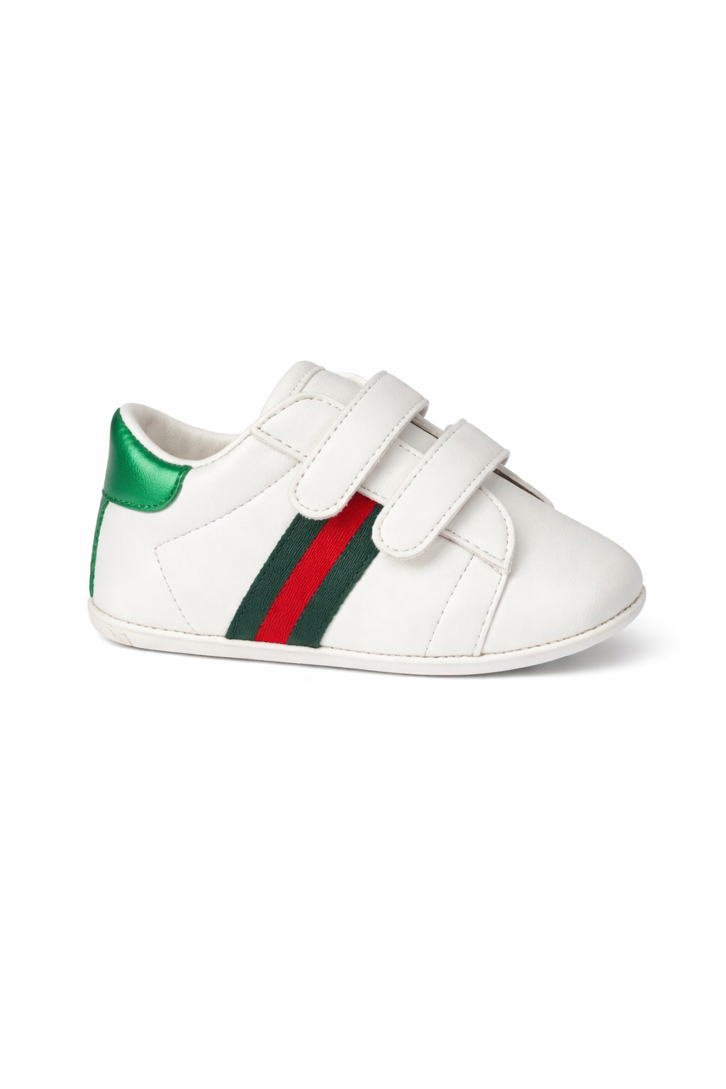 Sneakers per neonati Gucci Kids bianche con chiusura frontale a strappo 500852BKPT0 9070 GUCCI KIDS