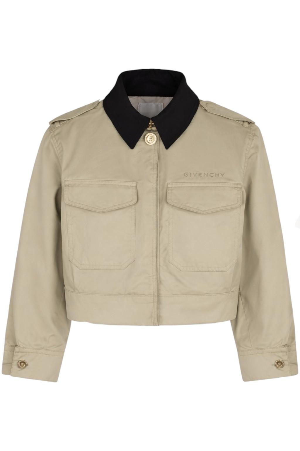 Giacca per bambina Givenchy Kids beige con tasche applicate H31133 192 GIVENCHY KIDS