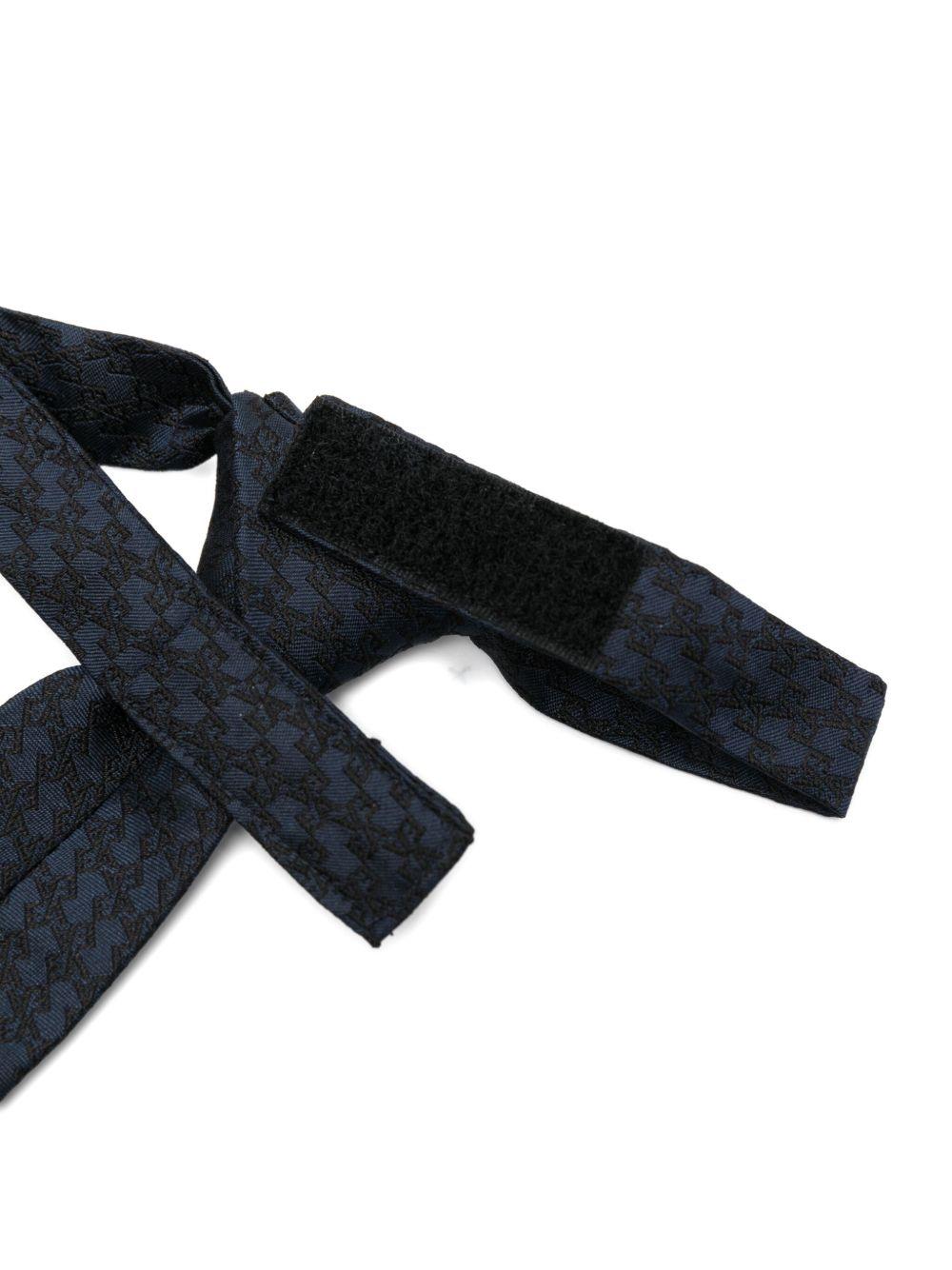 Cravatta per bambino Emporio Armani Kids blu con motivo aquila EB000845 AF19201 FB068 EMPORIO ARMANI KIDS
