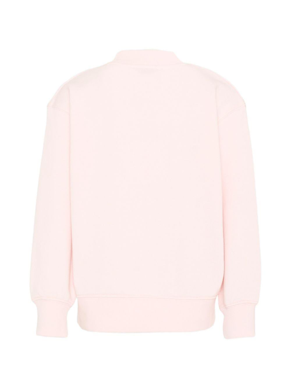 Felpa per bambina Palm Angels Kids rosa con logo sul davanti PGBA013S26FLE004 042 PALM ANGELS KIDS