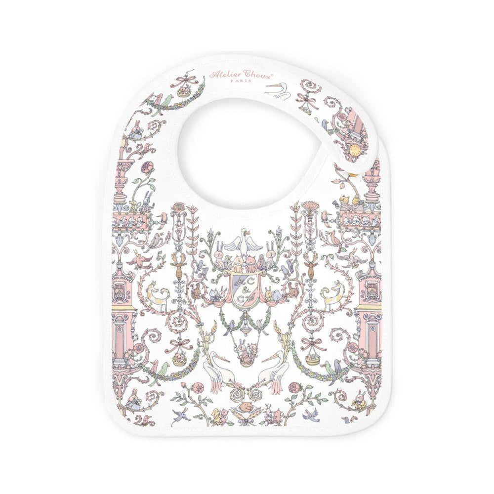 Bavaglino per neonati Atelier Choux bianco con stampa BI-CS-TDJ P-U ATELIER CHOUX PARIS KIDS