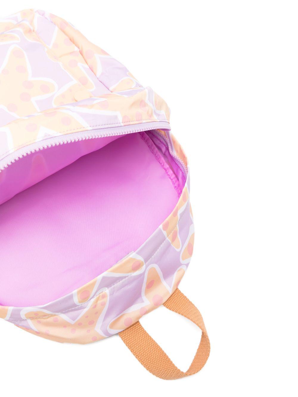 Zaino stampa all-over per bambina Stella McCartney Kids viola con stelle TY0A68 Z3427 539MC STELLA McCARTNEY KIDS