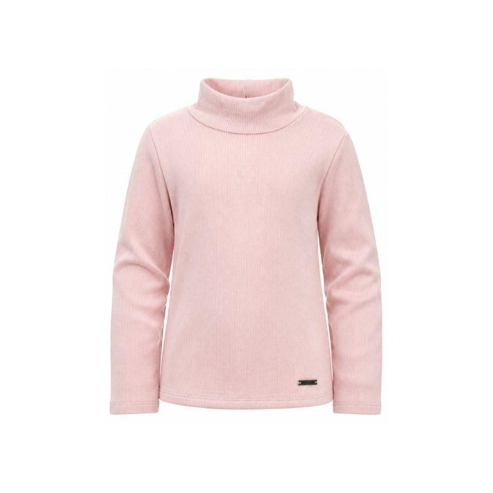 Maglione per bambina Monnalisa Kids rosa con lavorazione in maglia coste 17HLUC 8212 094F MONNALISA KIDS