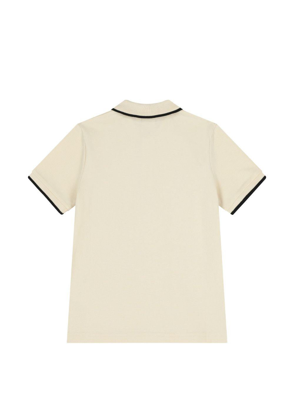 Polo per bambino Boss Kids color crema con chiusura a bottoni J53169 21C BOSS KIDS
