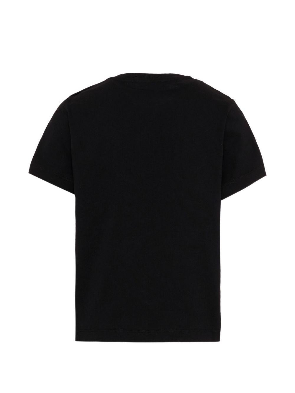 T-shirt per bambino Balmain Kids nera con stampa logo BZ8H51 Z3672 930BC BALMAIN KIDS