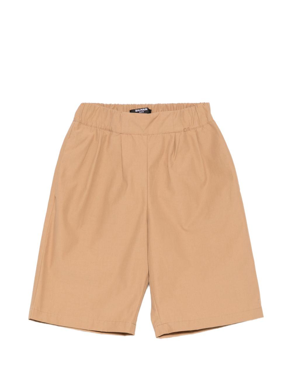 Shorts per bambino Balmain Kids beige con vita elasticizzata BY6R89 B0094 116 BALMAIN KIDS