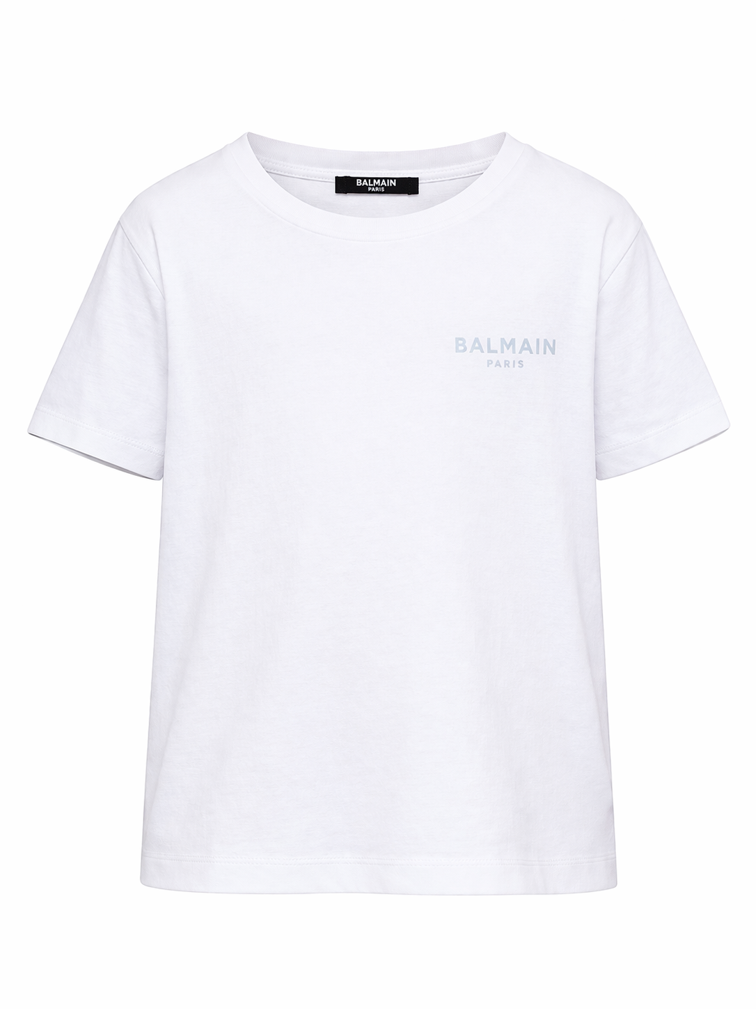 T-shirt per bambino Balmain Kids bianca con logo sul davanti BY8R31 Z3672 100CE BALMAIN KIDS