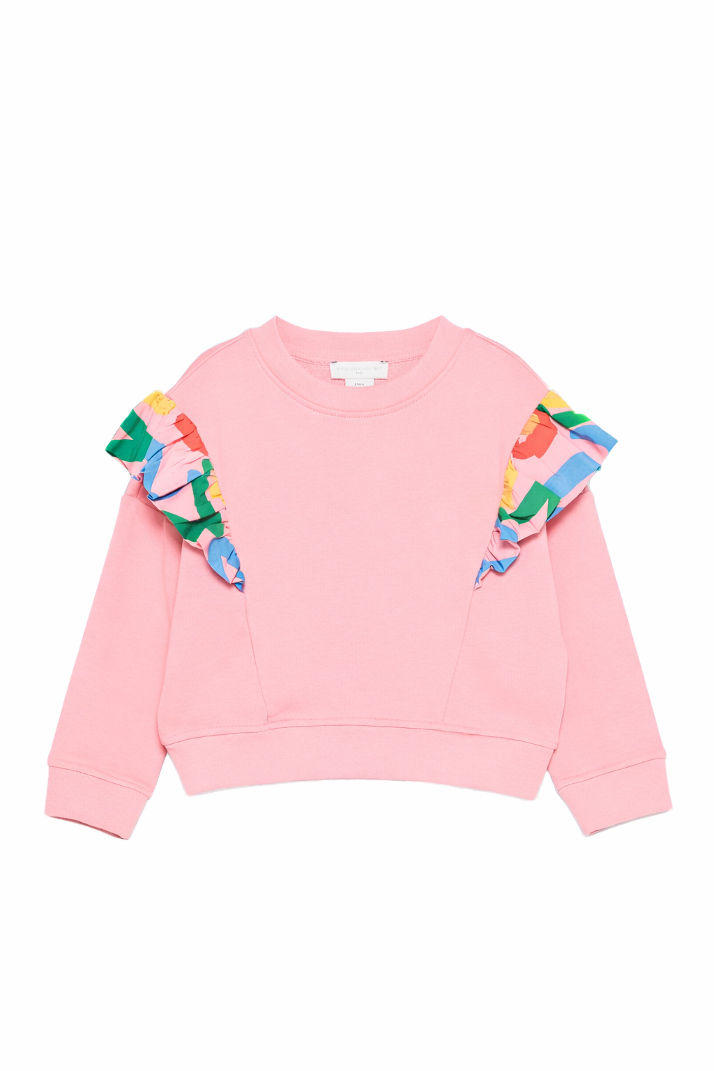 Felpa per bambina Stella McCartney Kids rosa con ruches TY4A70 Z0499 509 STELLA McCARTNEY KIDS