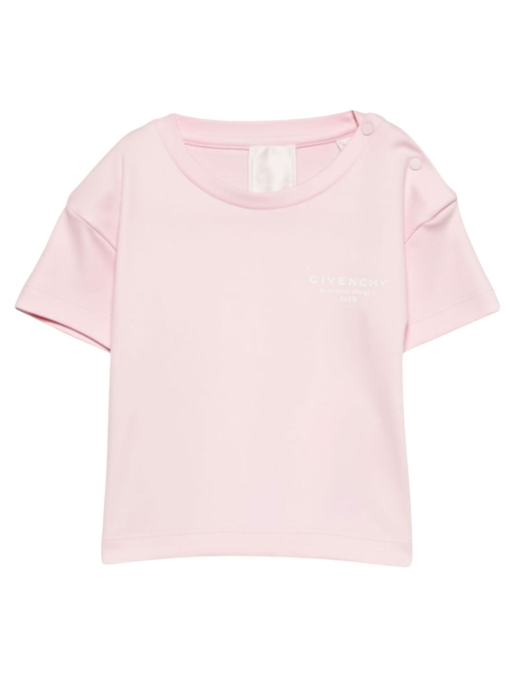 T-shirt per neonati Givenchy Kids rosa con logo sul davanti H31184 44Z GIVENCHY KIDS
