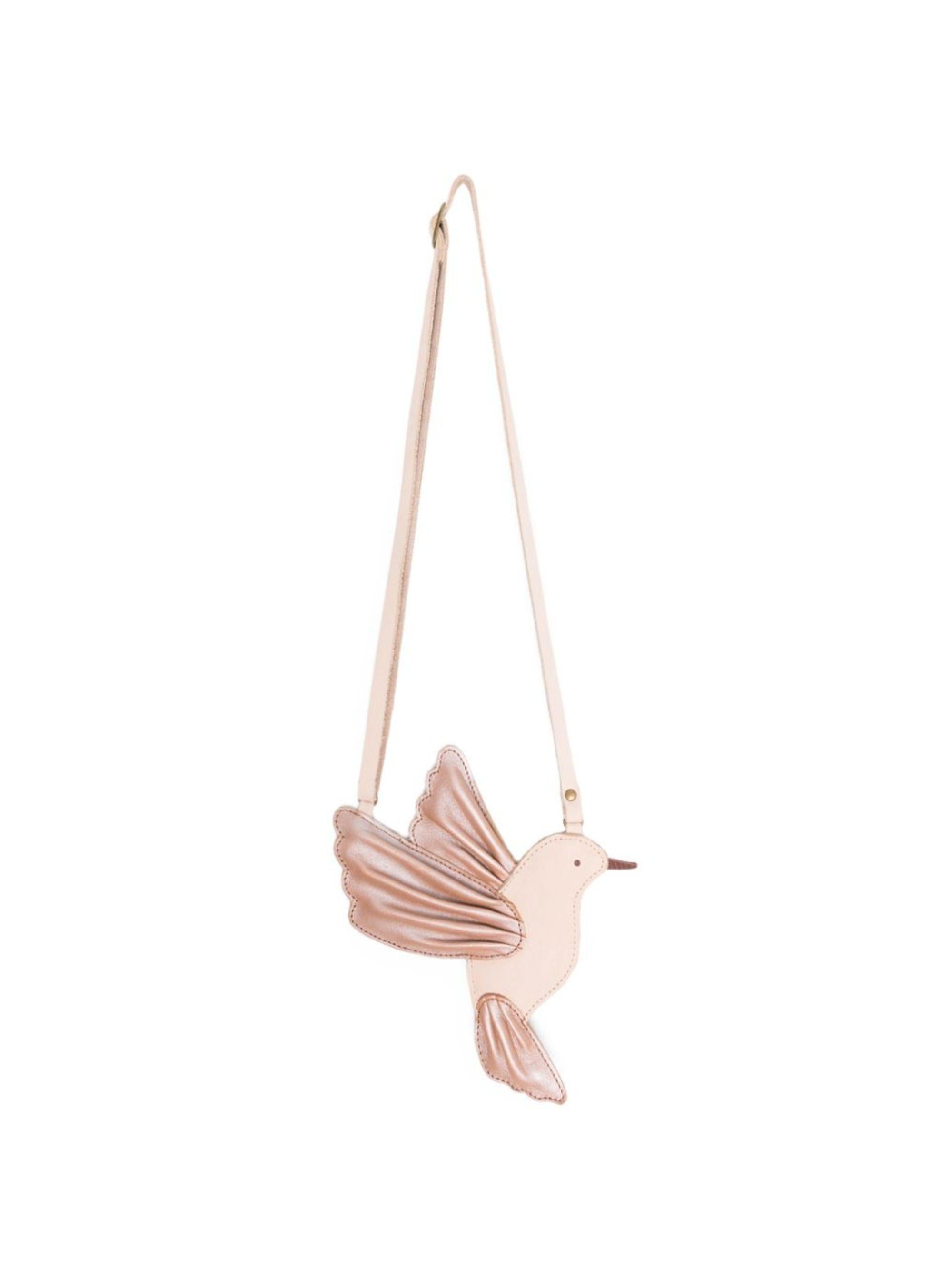 Borsa a tracolla per bambina Donsje rosa con applicazione di uccelli 5003051 NL10J DONSJE KIDS