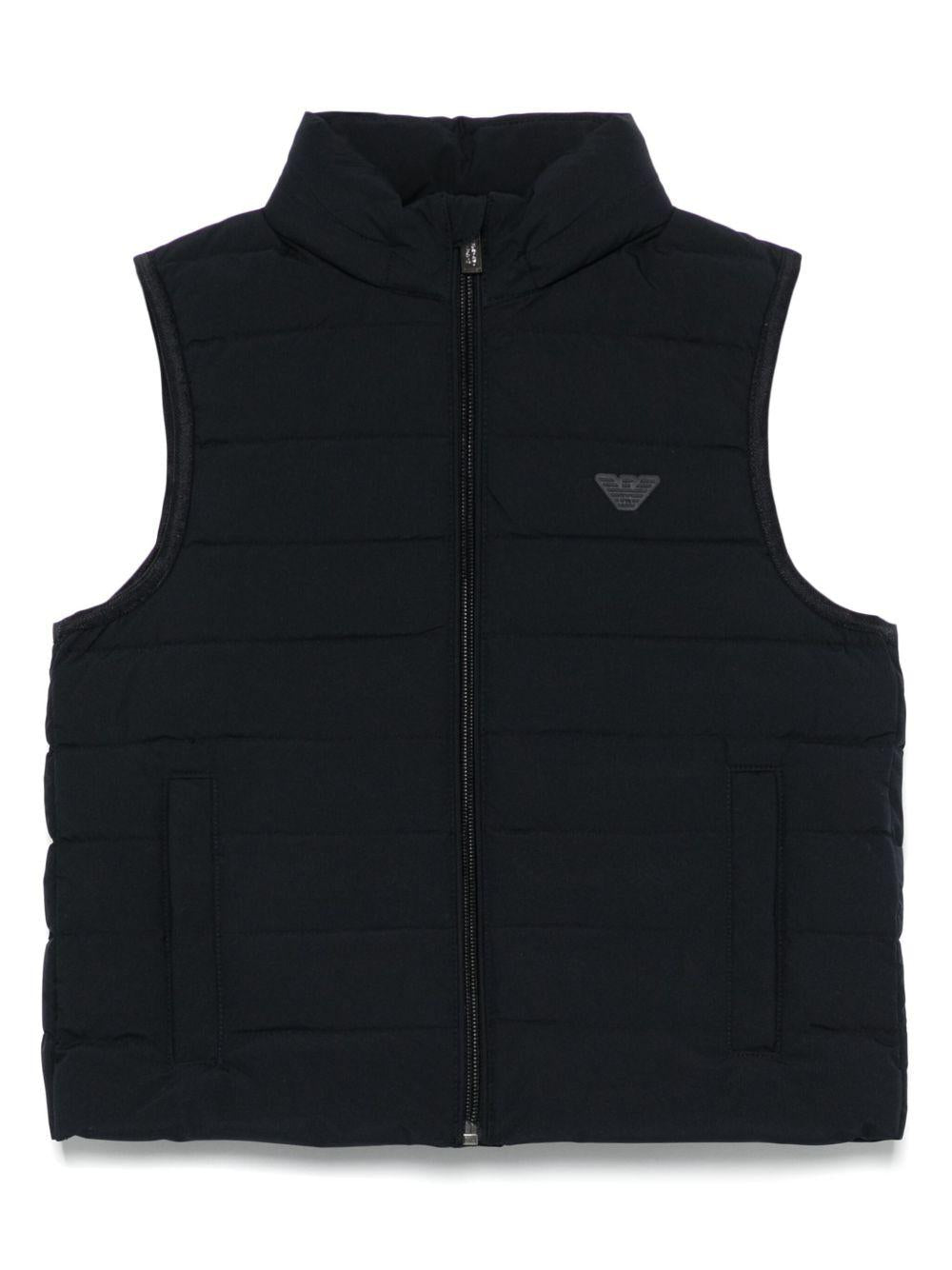 Giubbino per bambino Emporio Armani Kids blu con design trapuntato EB000422 AF14935 UB118 EMPORIO ARMANI KIDS