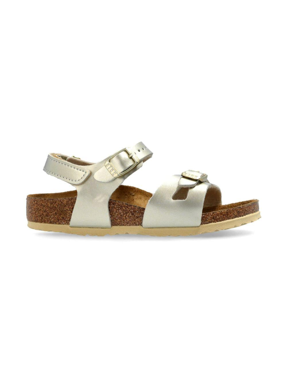 Sandali Rio per bambina Birkenstock Kids color oro con cinturino alla caviglia 1029540 GOLD BIRKENSTOCK KIDS