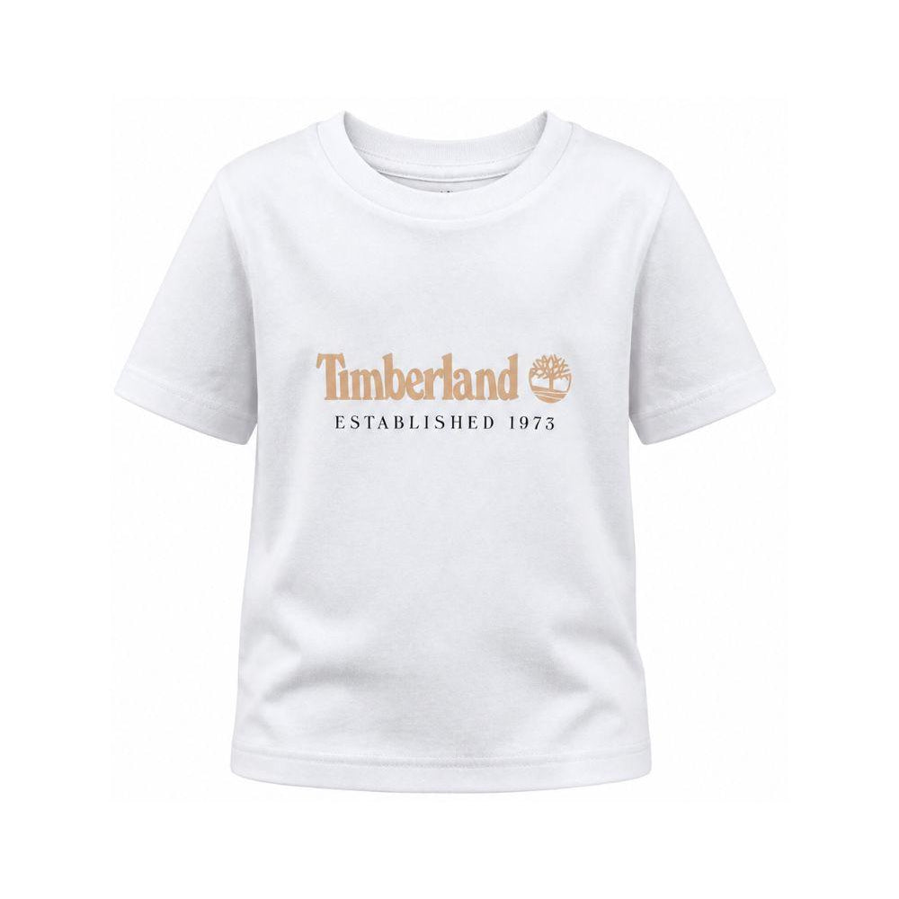 T-shirt per bambino Timberland Kids bianca con stampa logo T60968 10P TIMBERLAND KIDS