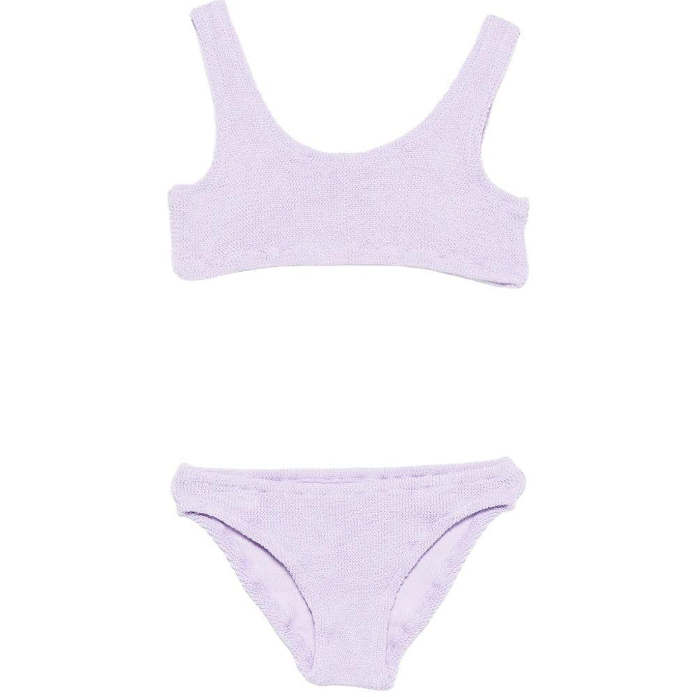 Bikini Baker W per bambina MC2 Saint Barth Kids viola testurizzato BAK0002 02907L MC2 ST. BARTH KIDS