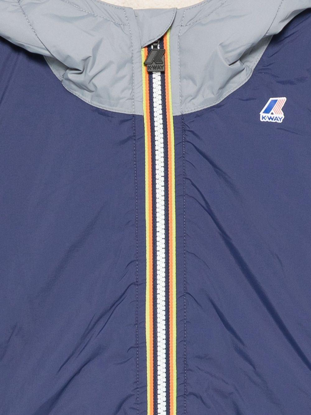 Giubbino per bambino K-Way Kids blu con design imbottito K7142TW C00 K-WAY KIDS