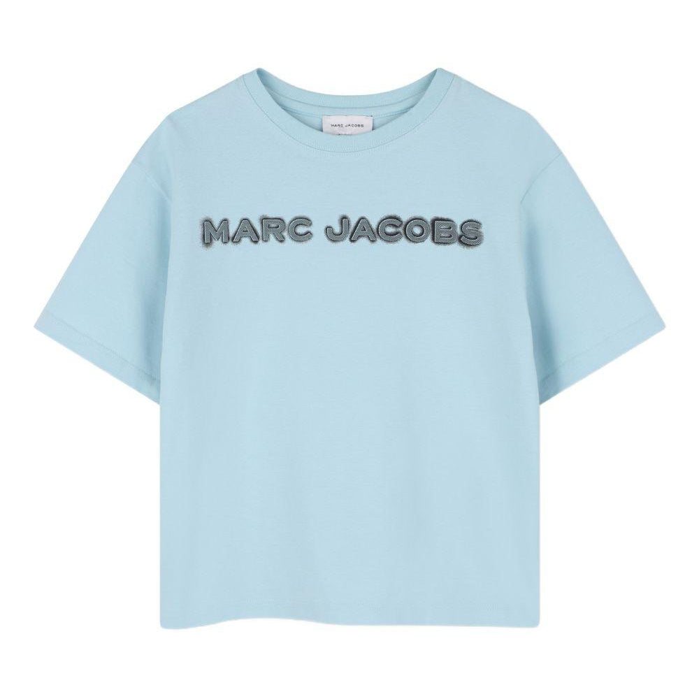 T-shirt per bambino The Marc Jacobs Kids azzurro con dettaglio logo W60755 77B THE MARC JACOBS KIDS