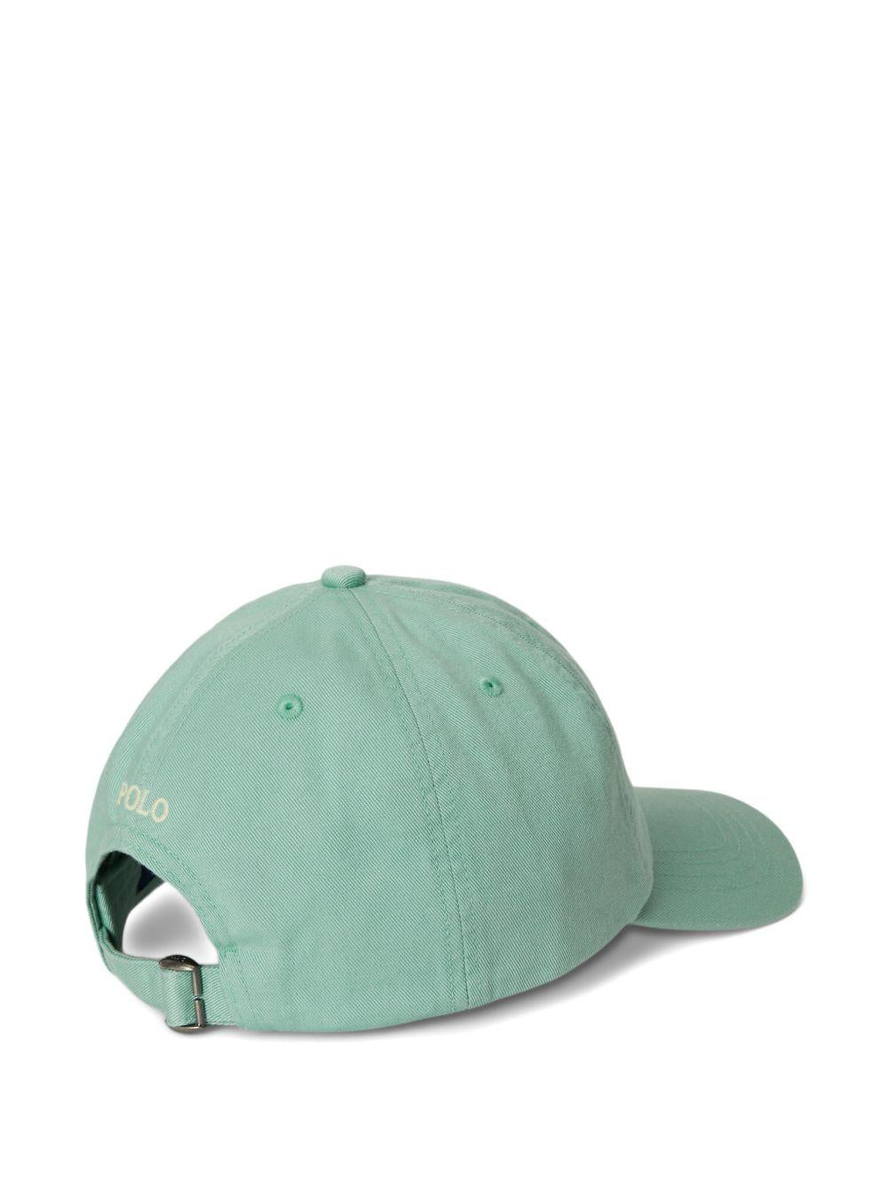 Cappello per bambino Polo Ralph Lauren Kids verde con caratteristico motivo Polo Pony 322785653 509 Ralph Lauren kids