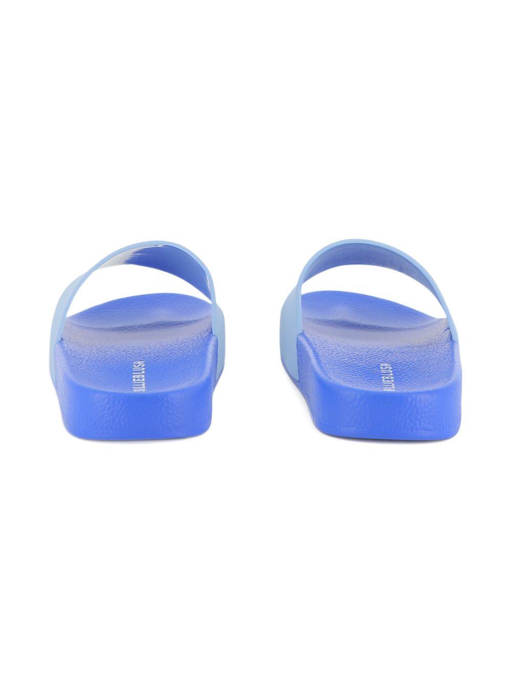 Sandali slides per bambino Billieblush blu con stampa grafica U22094 813 BILLIEBLUSH KIDS