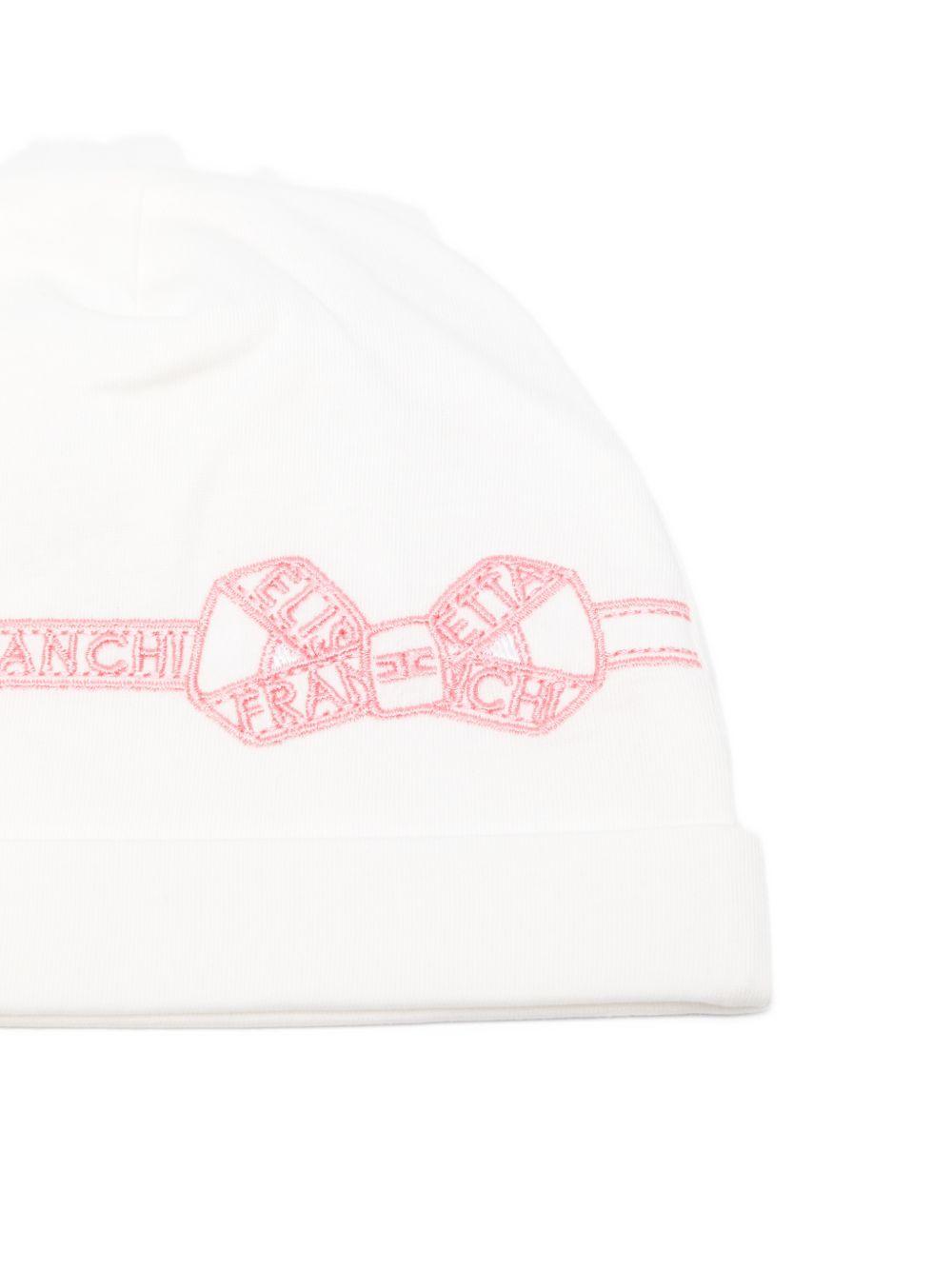 Cappello per neonata Elisabetta Franchi La Mia Bambina rosa con dettaglio ricamato ENCP0770JF054 0285 ElISABETTA FRANCHI