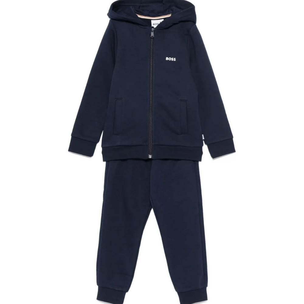 Tuta sportiva per bambino Boss Kids blu con cappuccio J52403 849 BOSS KIDS