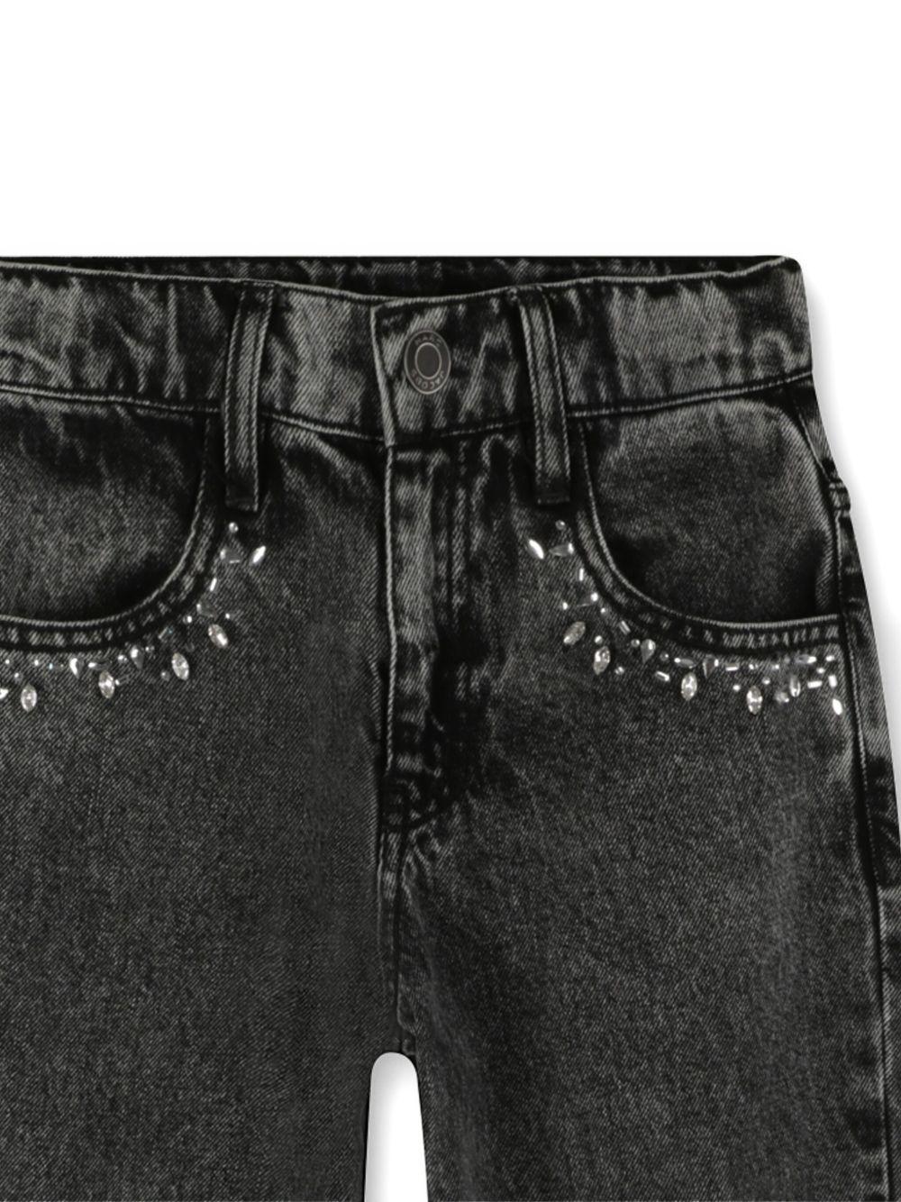 Jeans per bambina Marc Jacobs Kids in denim grigio con decorazione W60594 Z11 THE MARC JACOBS KIDS