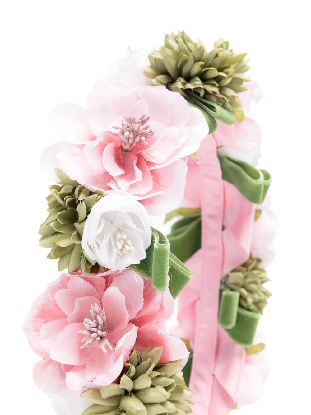 Cerchietto con applicazione a fiori FL967746AF664 83 COLORICHIARI KIDS