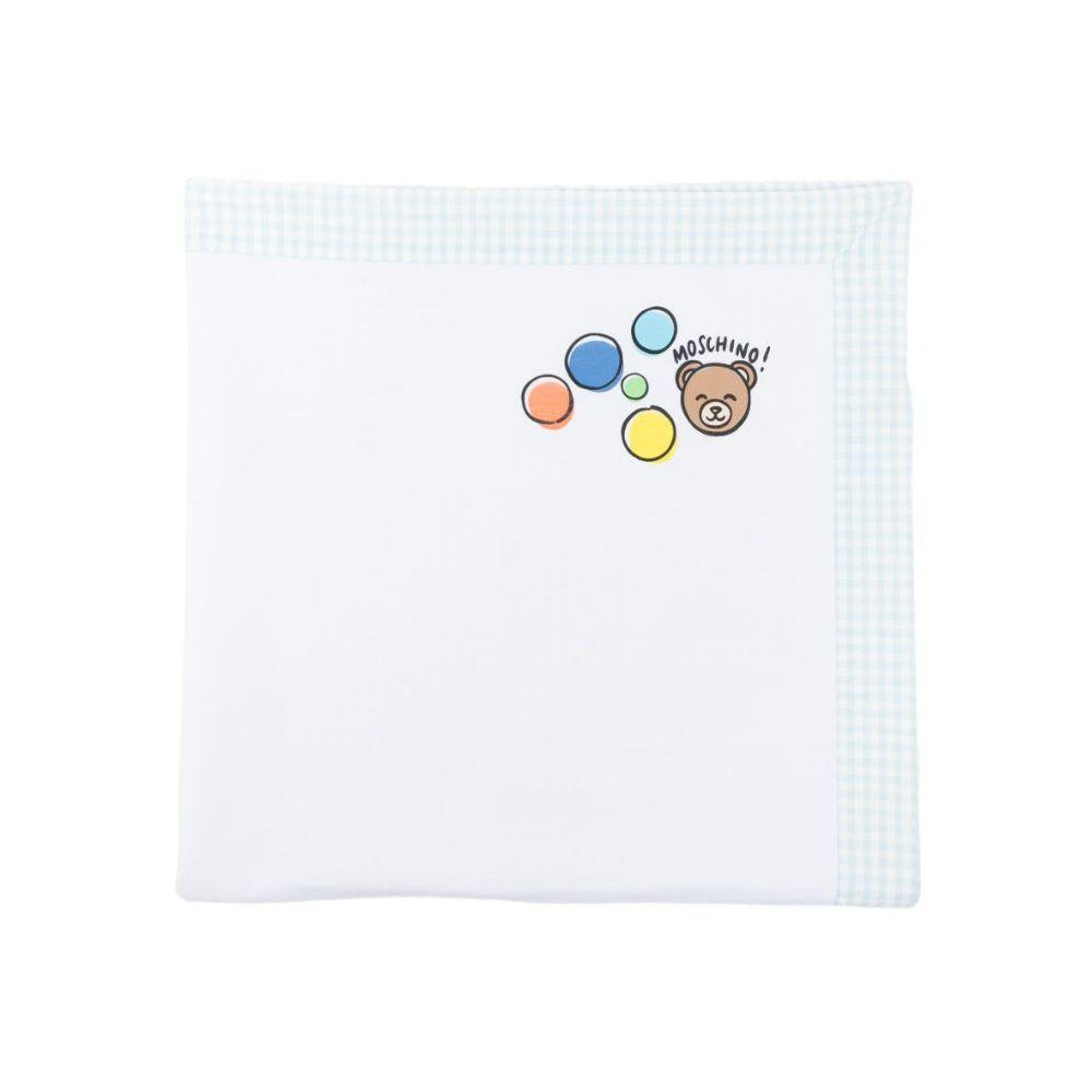 Coperta per neonato Moschino Kids multicolore con orsetto Teddy Bear MUB00LLZE10 83675 MOSCHINO KIDS