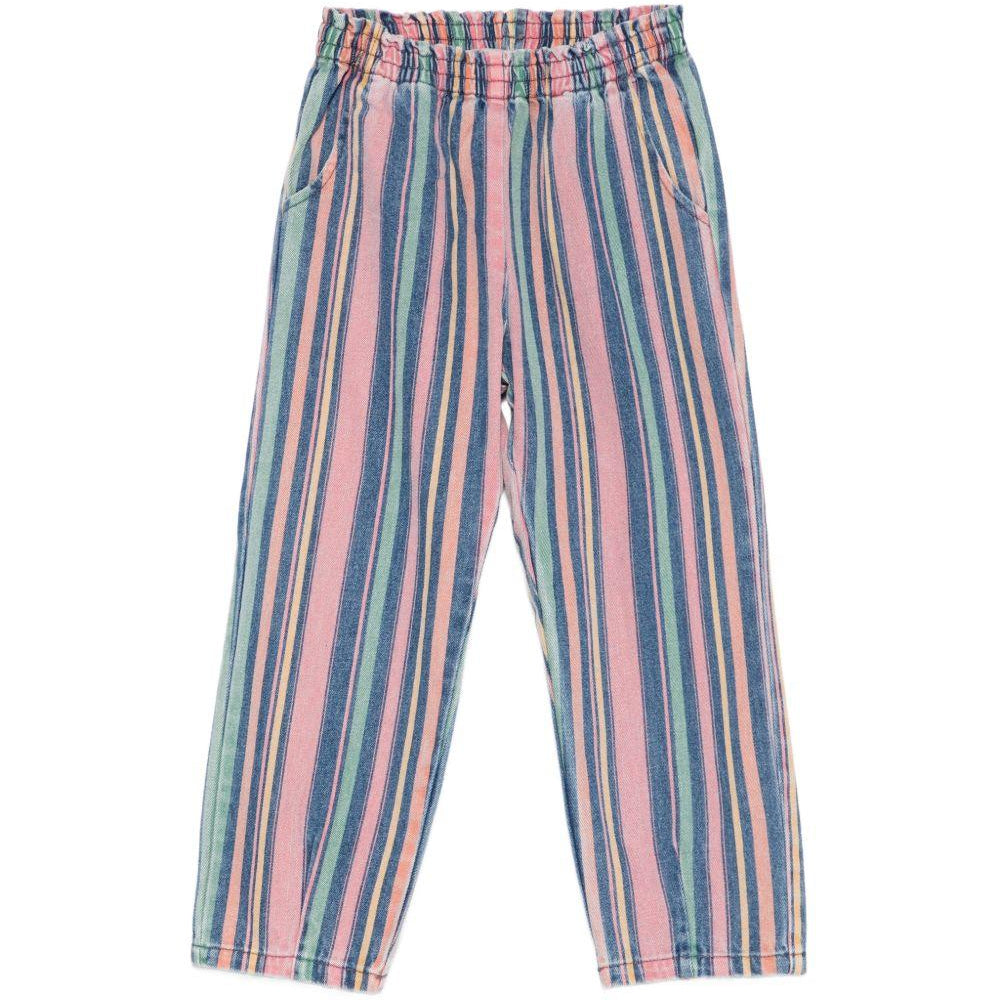 Pantaloni per bambina Konges Sløjd multicolore con design a righe KS104970 STRIPE KONGES SLOJD KIDS