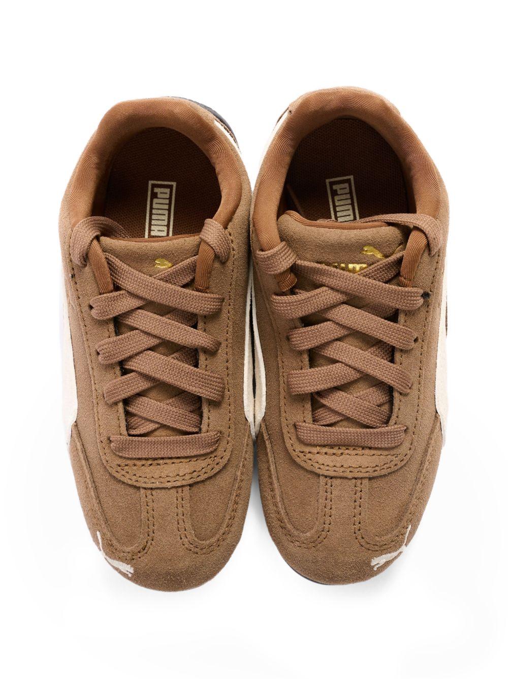 Sneakers per bambini Puma Kids marroni con logo dorato 401699 24 PUMA KIDS