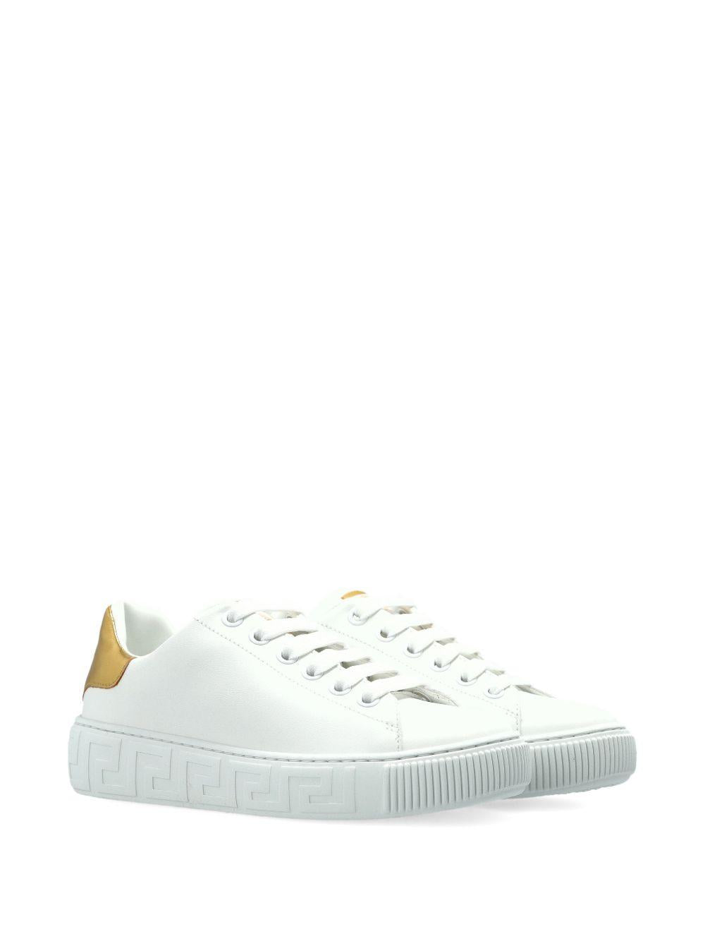 Sneakers per bambini Versace Kids bianche con dettaglio color oro 10180271A17082 2W110 VERSACE KIDS