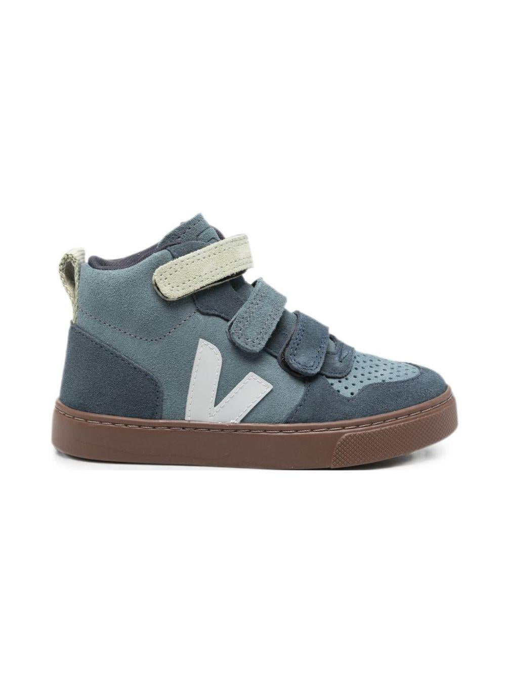 Sneakers Small V-10 per bambino Veja Kids blu con chiusura a strappo DV0322140 CALIFORNIA SHARK BARK VEJA KIDS
